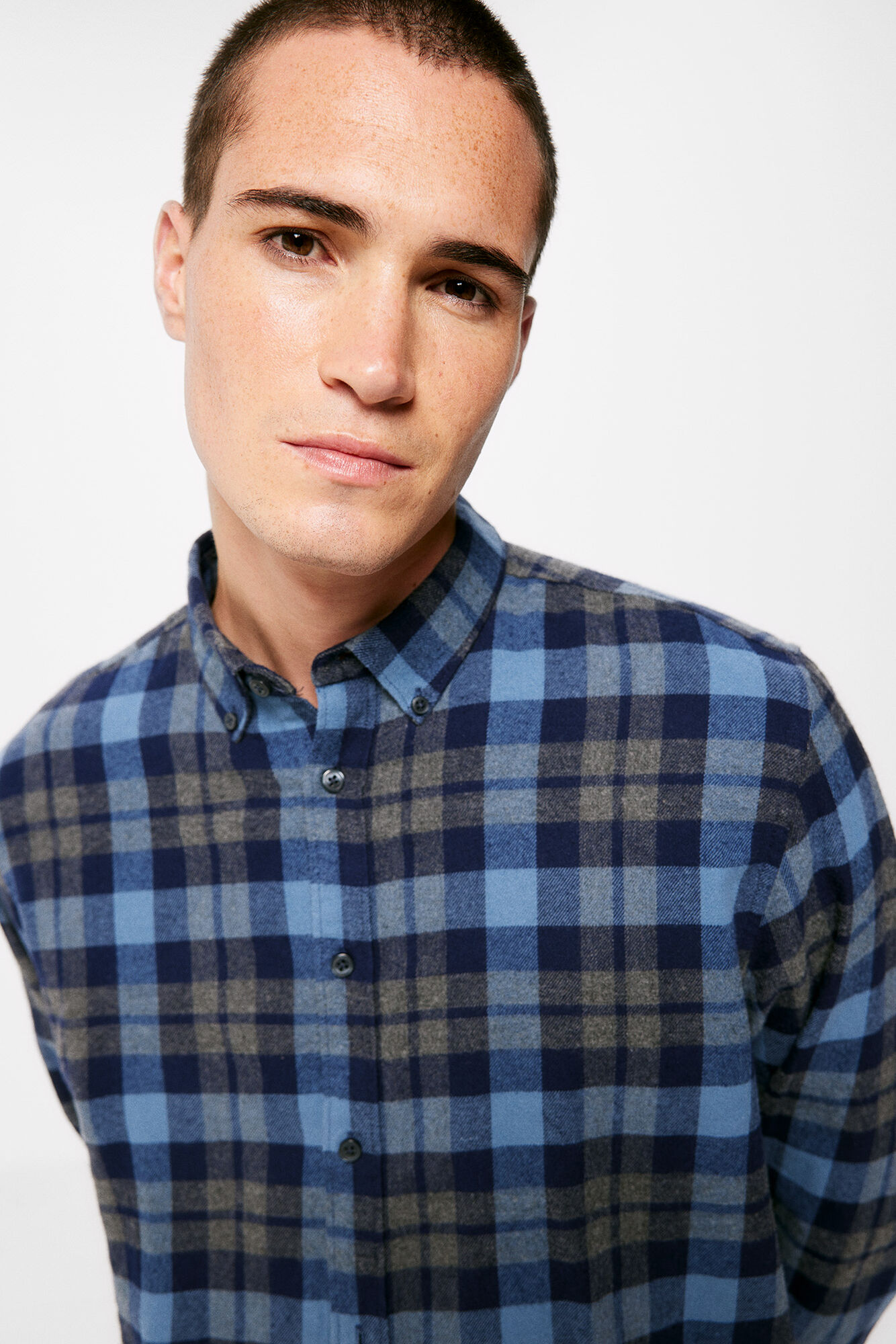 Camisa xadrez de flanela