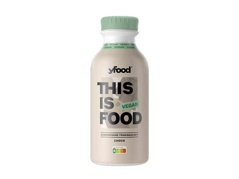 YFOOD Vegane Trinkmahlzeit Choco 6 x 500 ml Vegane Trinkmahlzeit mit Proteinen, Vitaminen & Mineralstoffen