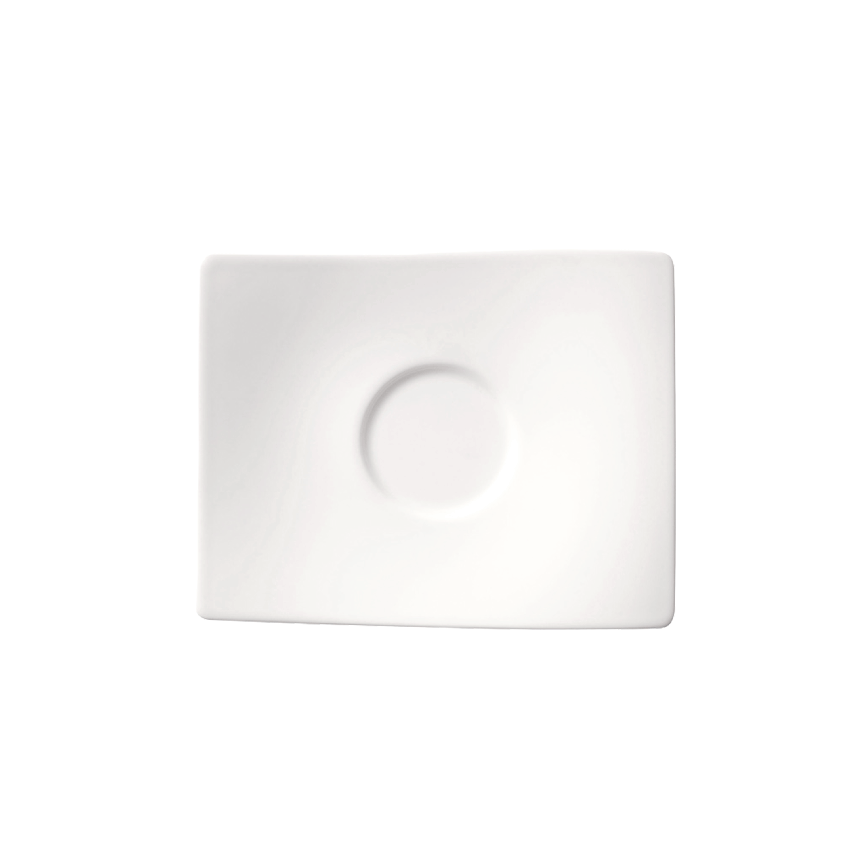 NewWave Coffee cup saucer White, 7.1'' x 5.8'', Premium Porcelain