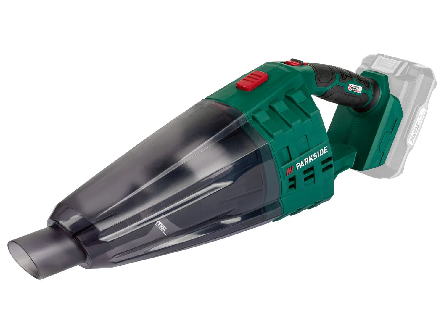 PARKSIDE&reg; 20 V cordless handheld vacuum cleaner with &raquo;PHSSA 20-Li C1&laquo; floor nozzle, without battery and charger