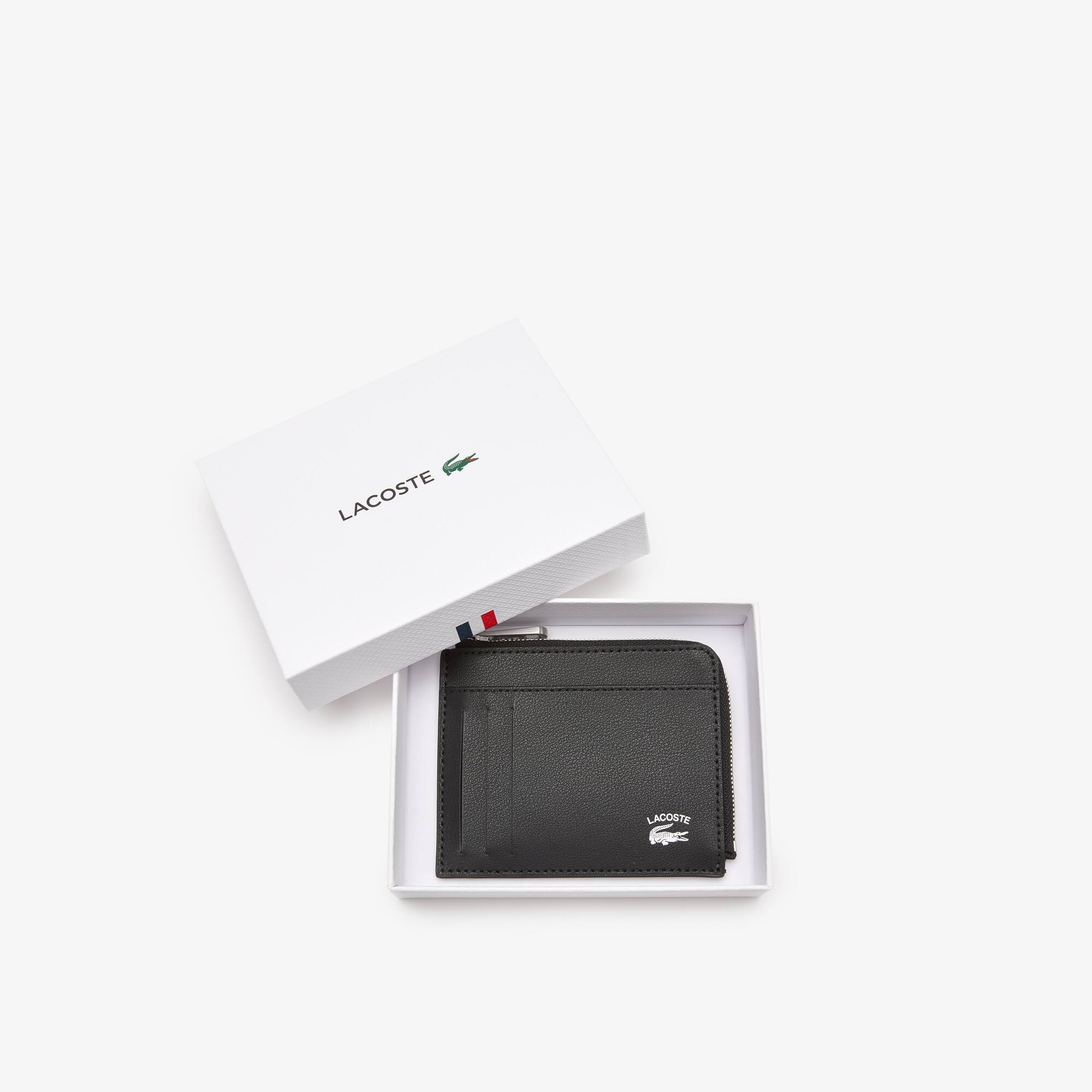 Herren LACOSTE Practice Kartenetui mit Signatur Brieftaschen - Schwarz - Lacoste - Herren