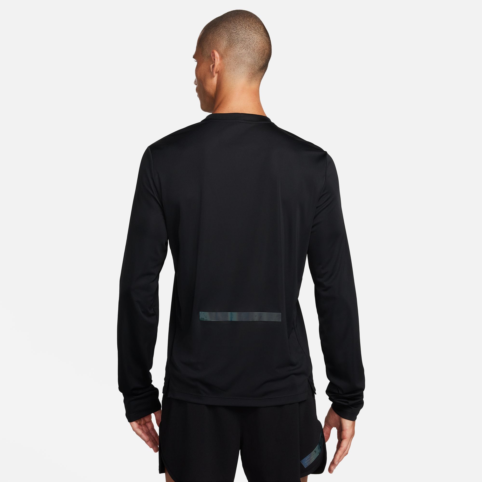 Division Rise Graphic LS Running Top Herre 010/Black/Black Reflective