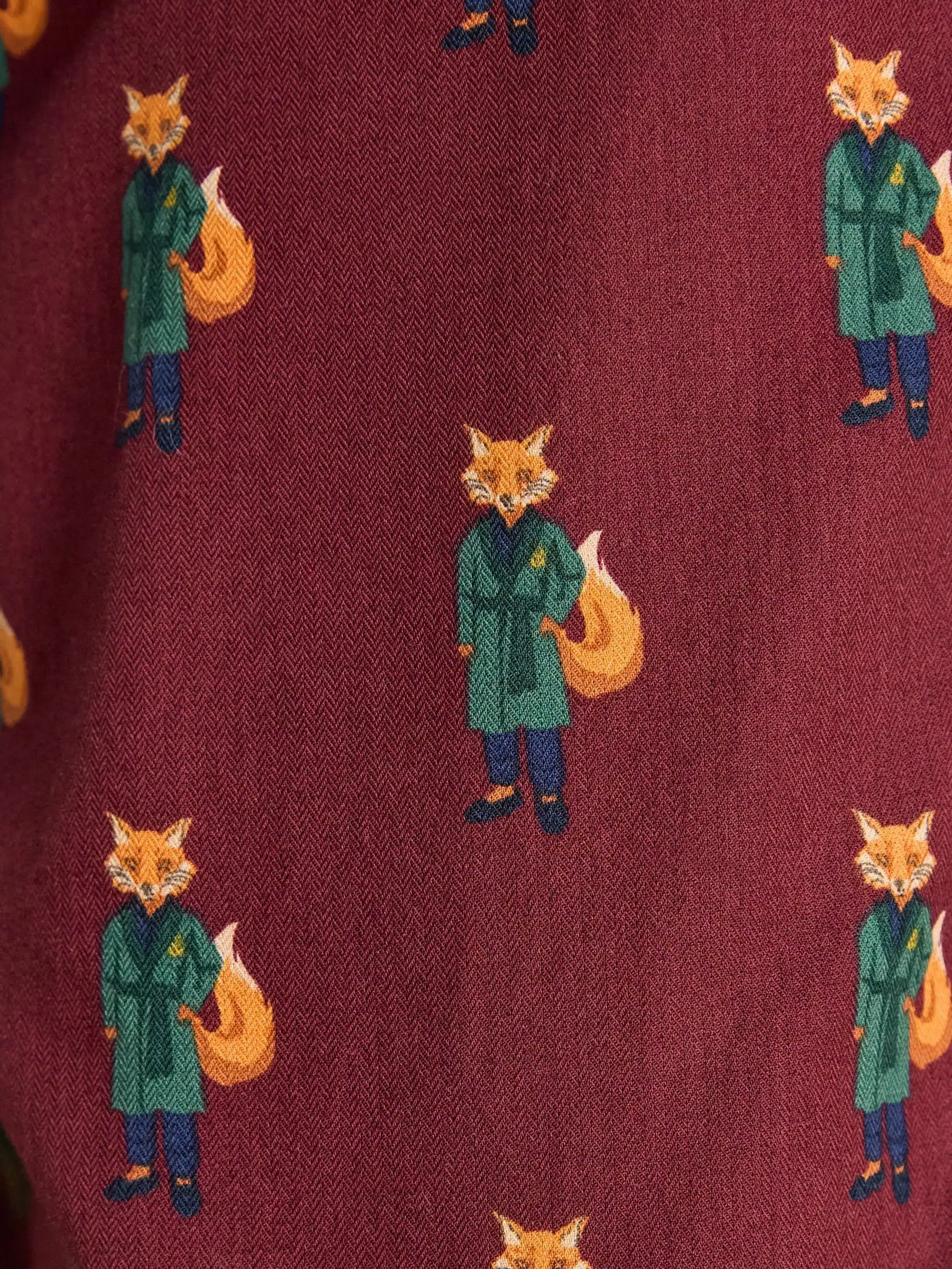 Bordeauxrood - Joules Dozer pyjamabroek