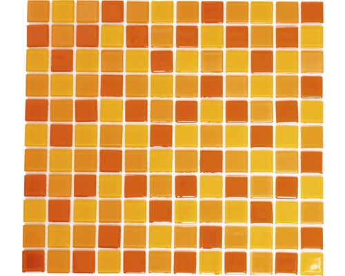 Glasmozaïek CM 4523 mix rood/oranje/geel 30,2x32,7 cm