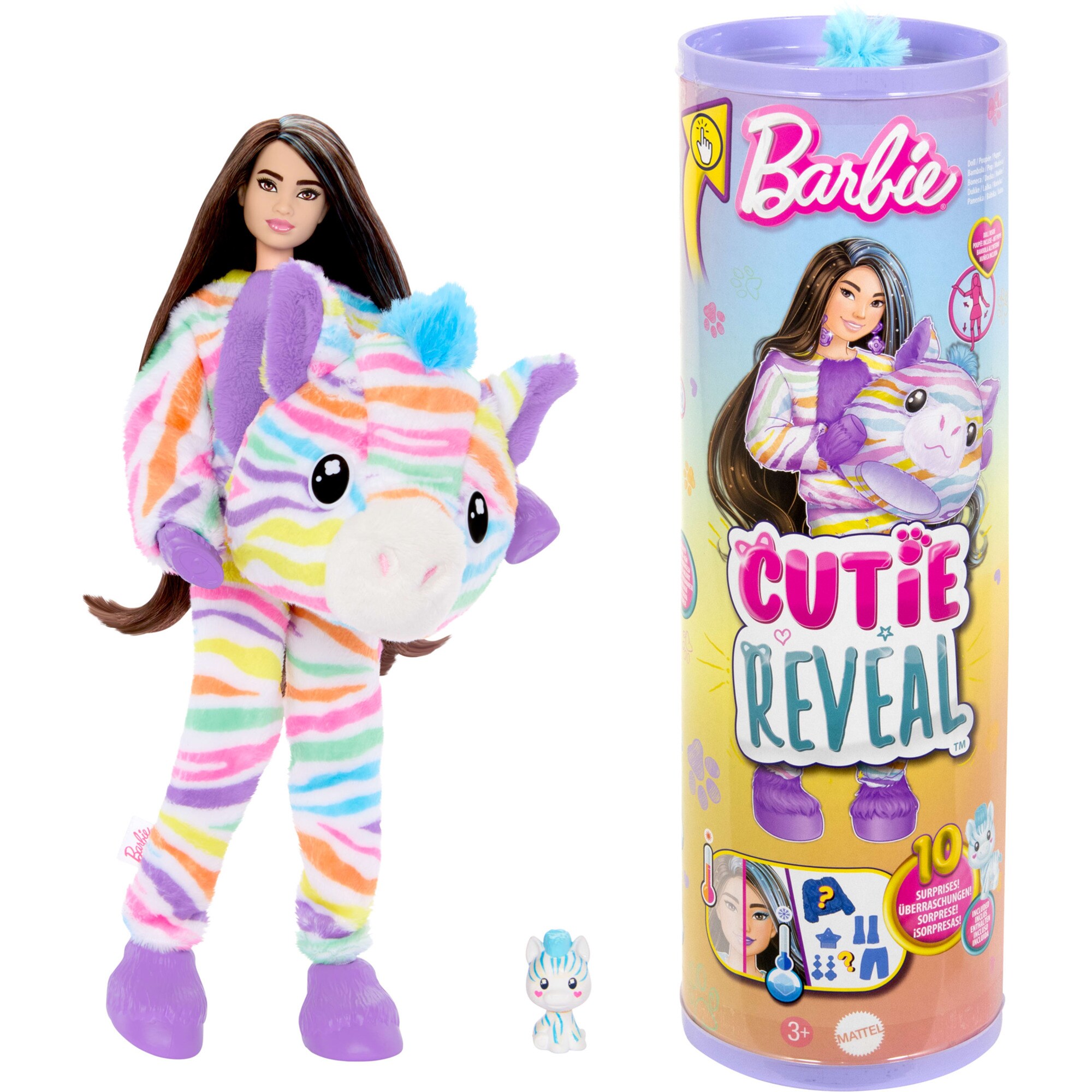 Mattel Spielfigur Barbie Cutie Reveal Color Dream Series - Zebra