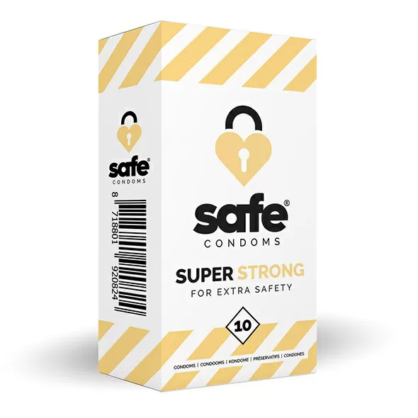 SAFE kondomer, Super Strong for Extra Safety - 10 stk.