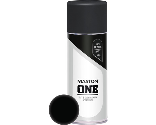 Maston ONE matte zwarte spuitverf, 400 ml