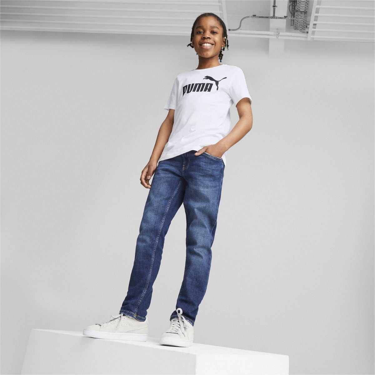 PUMA  Essentials Logo Tee Kids