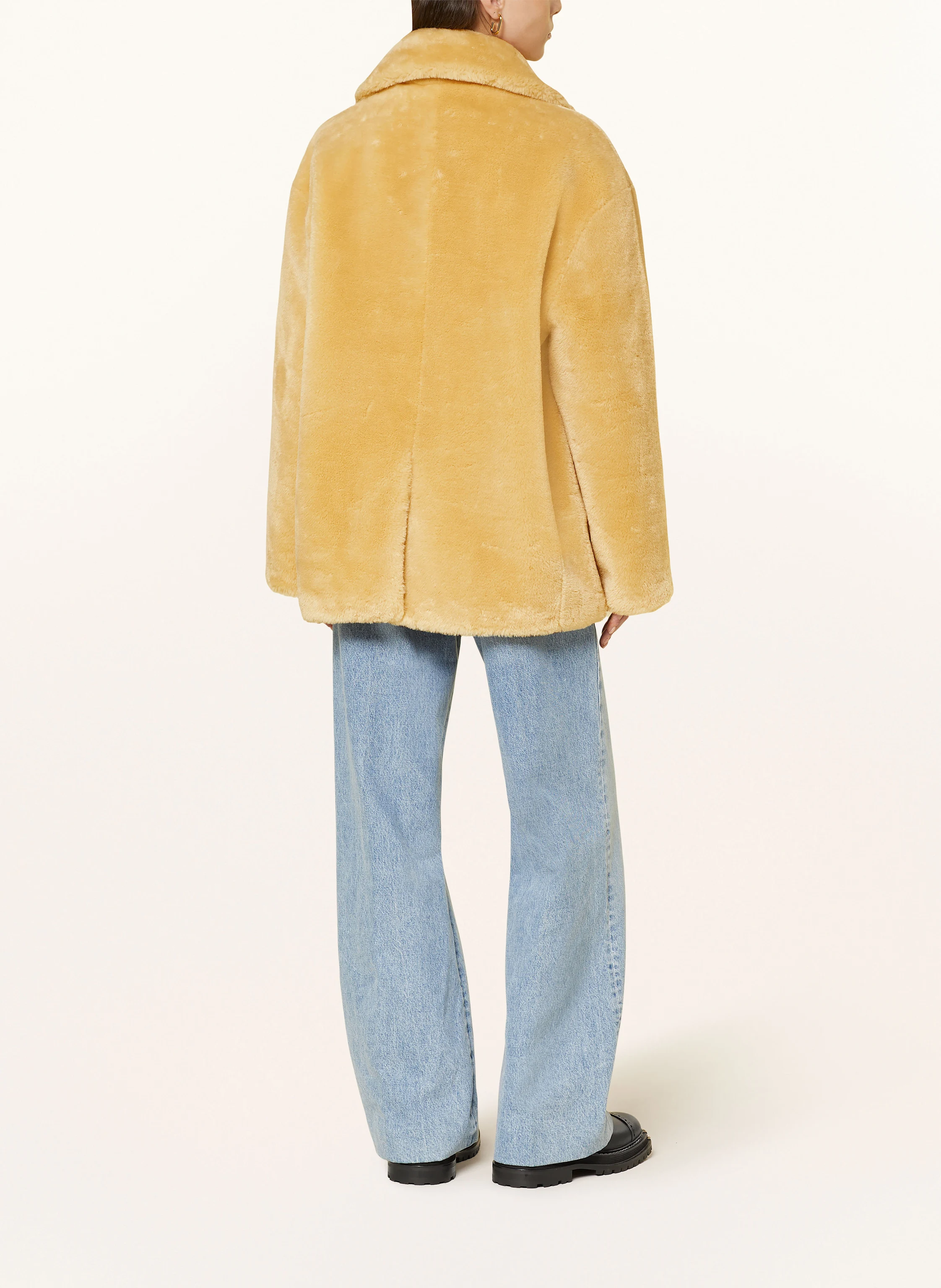 SANDRO Jacke mit Kunstfell