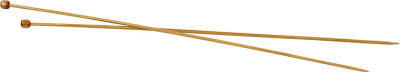 Strikkepinde Sæt - Bambus Træ - Ø 3 MM - L 35 CM - 1 Par