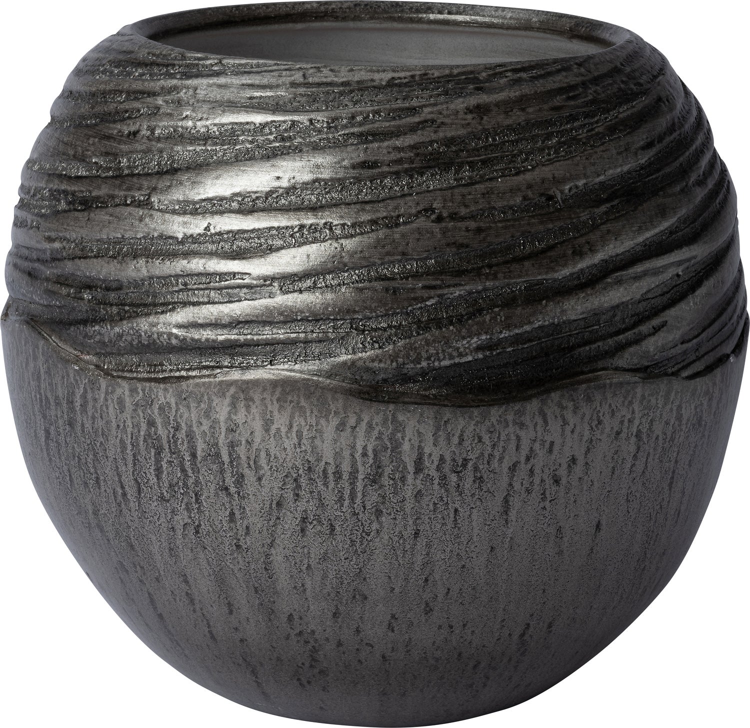 Intratuin bloempot Sanel zwart D 27 H 29 cm