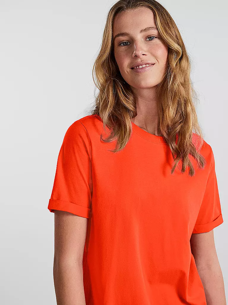 PIECES T-Shirt PCRIA orange