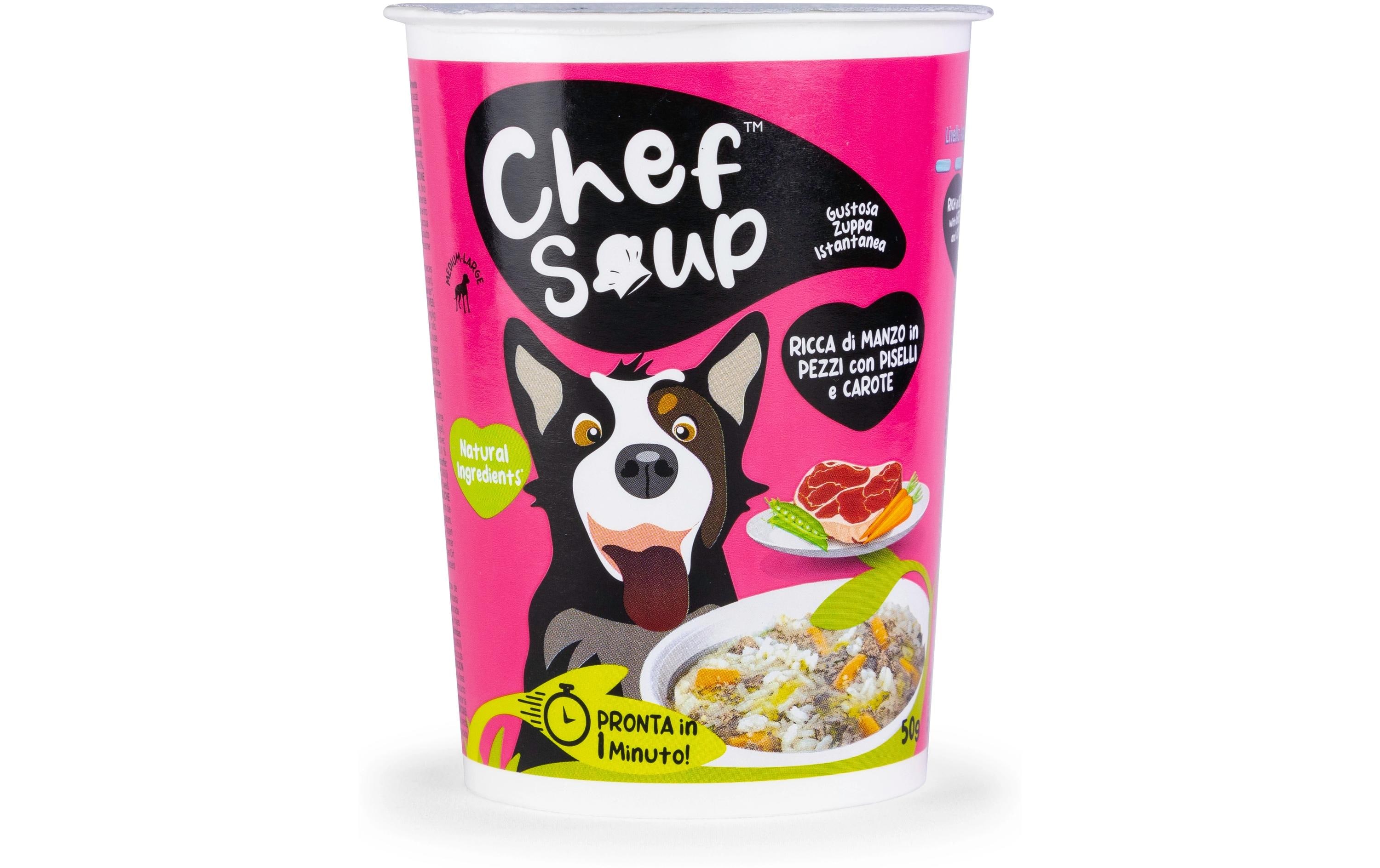 Rind, Erbse, Karotte 50 gInstant-Suppe für Hunde