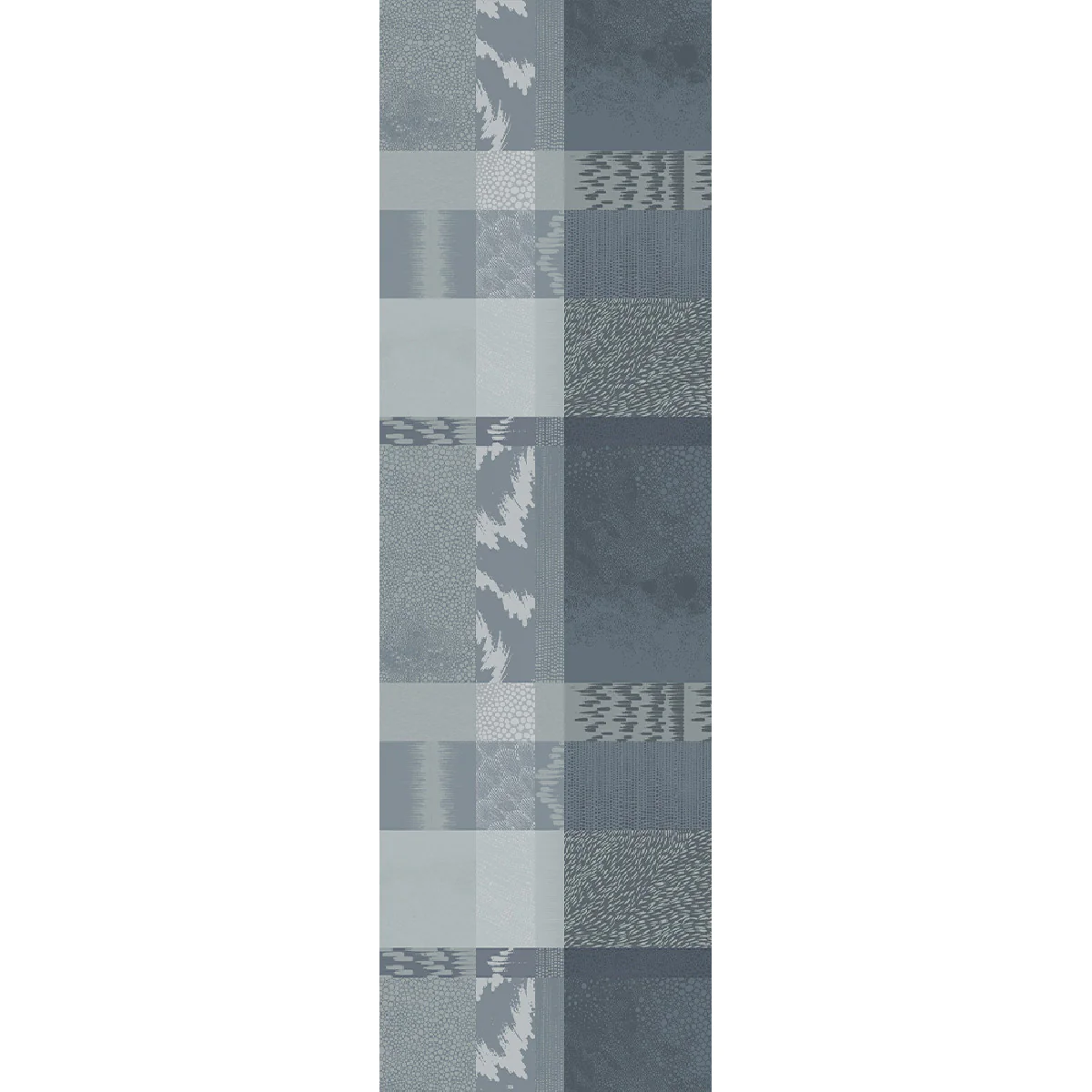 Chemin de table pur coton gris 180X55 Garnier Thiebaut