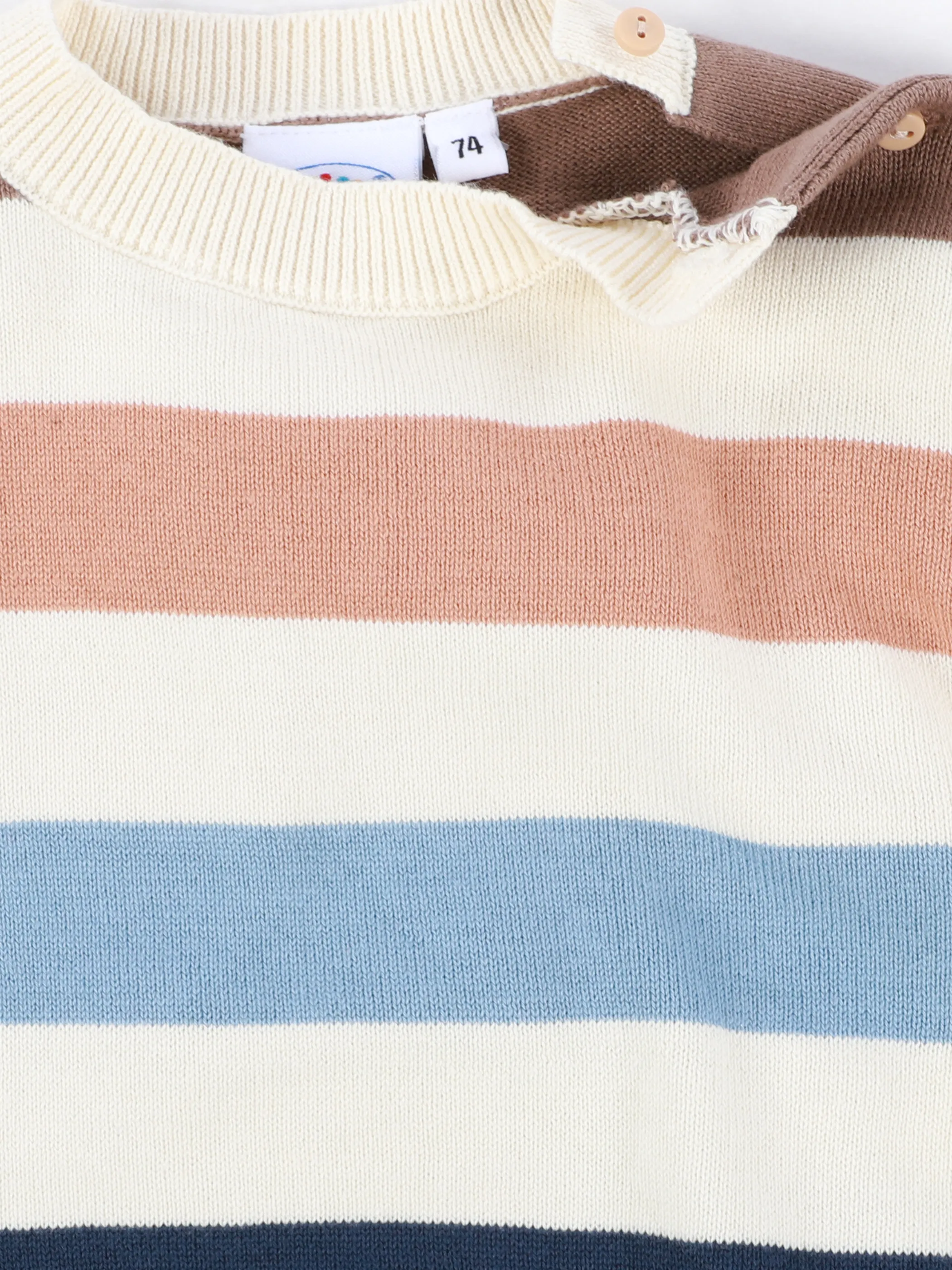 Baby Jungen Strickpullover mit Streifen