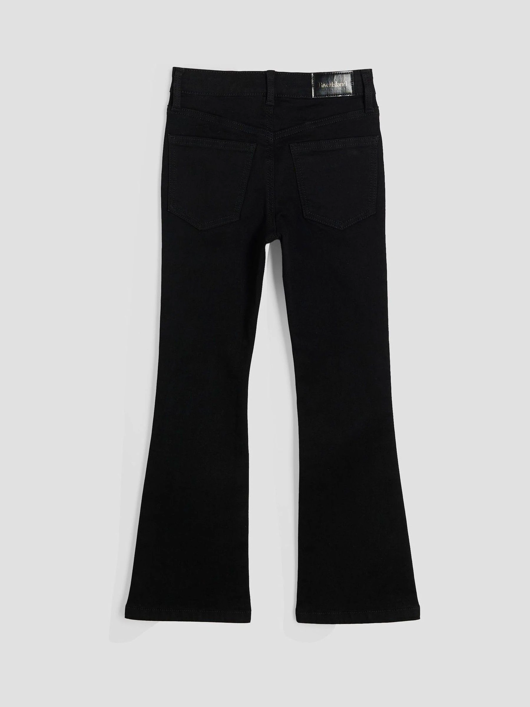 River Island Key Chain Pocket Flare Jeans