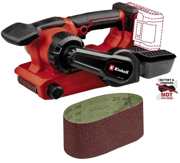 Einhell TP-BS 18/457 Li BL - Solo, Rystepudser, Sort, Rød, Børstefri, 120 m/min, 250 m/min, Batteri - SOLO