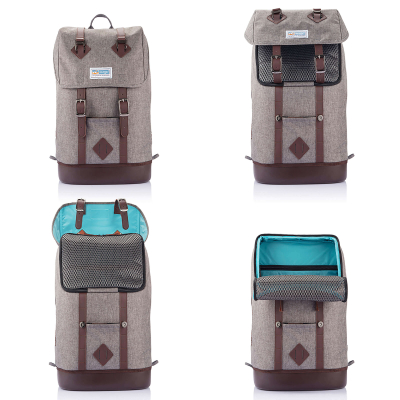 Kurgo Hunderucksack K9 in Grau für Hunde bis 11.3kg