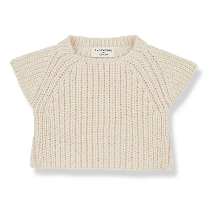 1+ in the family Pull Manches Courtes Indy | Ecru