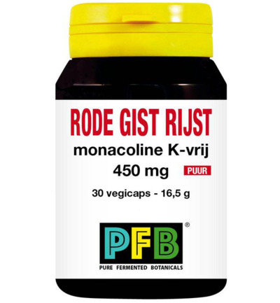 Snp Rode gist rijst monacoline K-vrij puur (30 vega capsules)