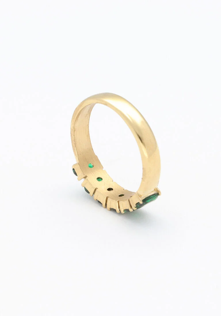 NOTRE-V gouden notre-v ring omss23-022 green