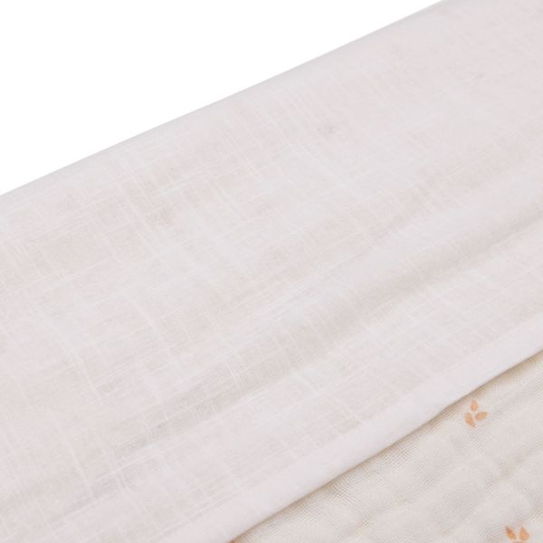 Jollein Slub Ledikantlaken - 120 x 150 cm - Nougat