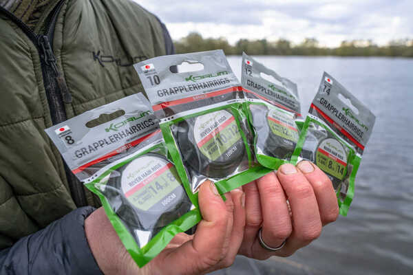 Bas de ligne Korum Grappler River Hair Rigs (6 pcs)