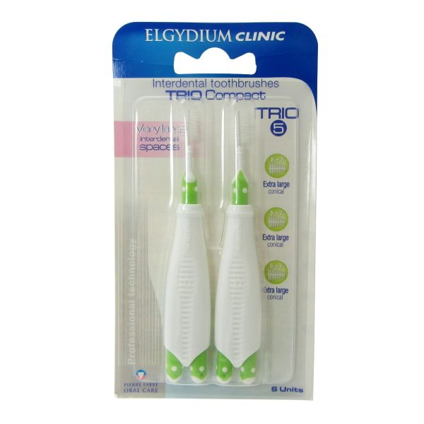 Elgydium Trio Compact Escovilhões Extra Largo