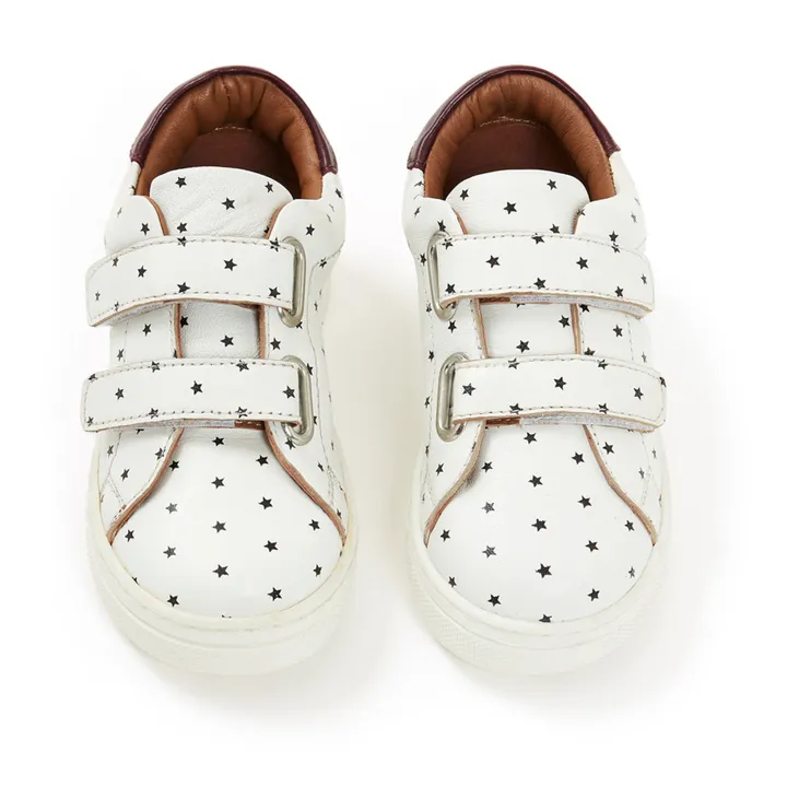 Bonton Baskets Scratchs Etoiles | Ecru