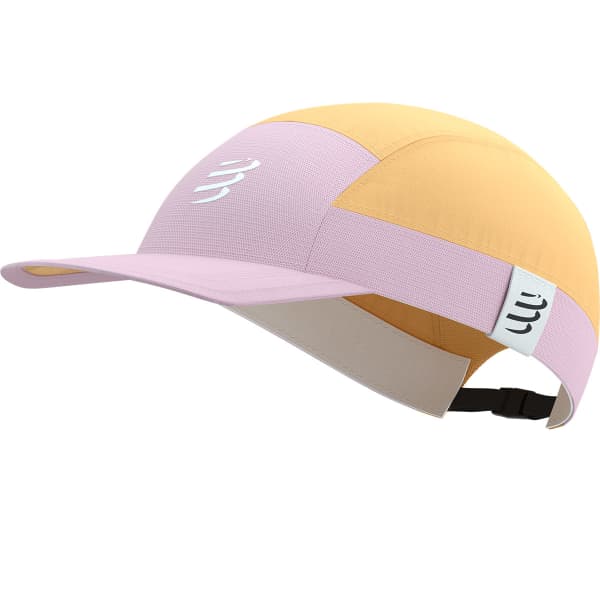 Casquette trail COMPRESSPORT 5 PANEL LIGHT CAP BUFF ORANGE/ROSEATE