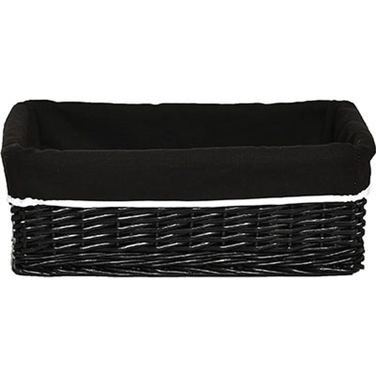 CORBEILLE OSIER NOIR TAILLE L