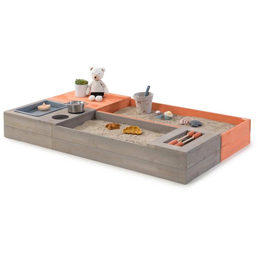 MUDDY BUDDY® Sandkasten Flexy Style, warmgrau-lachs