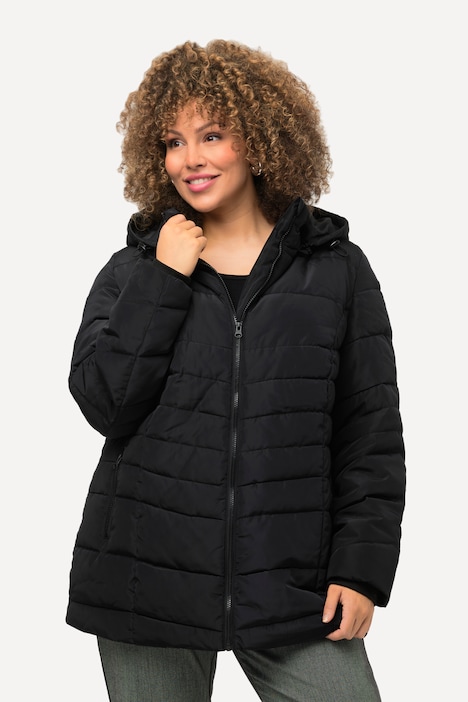 Steppjacke, mit abnehmbarer Kapuze, wasserabweisend