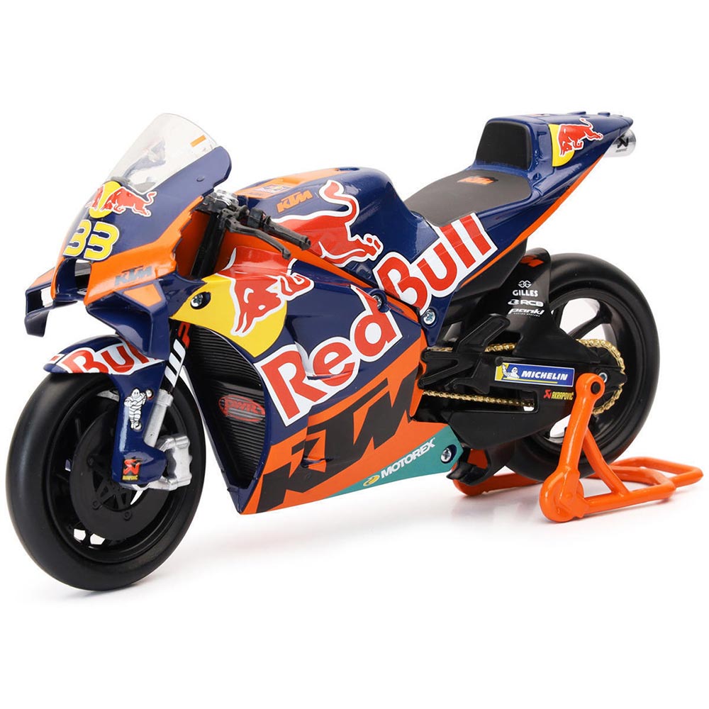 New Ray - Maquette moto 1/12 KTM Red Bull B. Binder Bleu / Rouge / Orange / Jaune