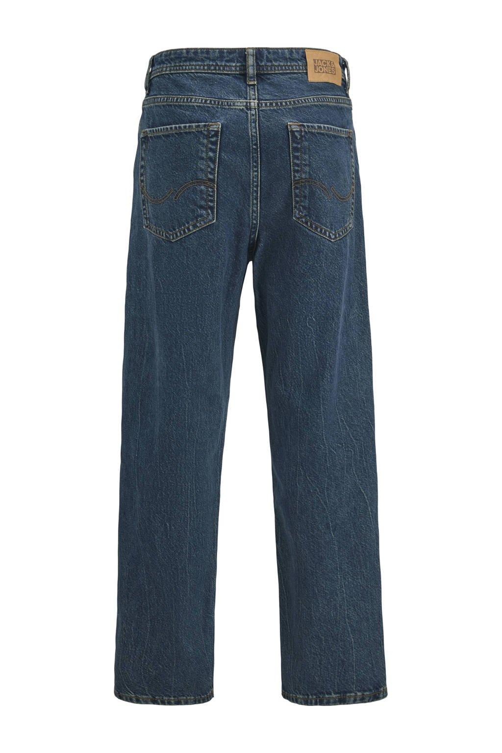 JACK & JONES JUNIOR baggy high waist baggy jeans dark blue denim