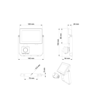 Philips breedstraler met bewegingssensor 1800 lumen 3000K 20W