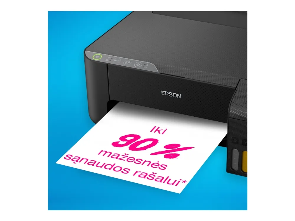 Epson EcoTank L1270 - Printer - farve - blækprinter - ITS - A4 - 5760 x 1440 dpi - op til 10 spm (mono) / op til 5 spm (farve) - kapacitet: 100 ark - USB, Wi-Fi - sort