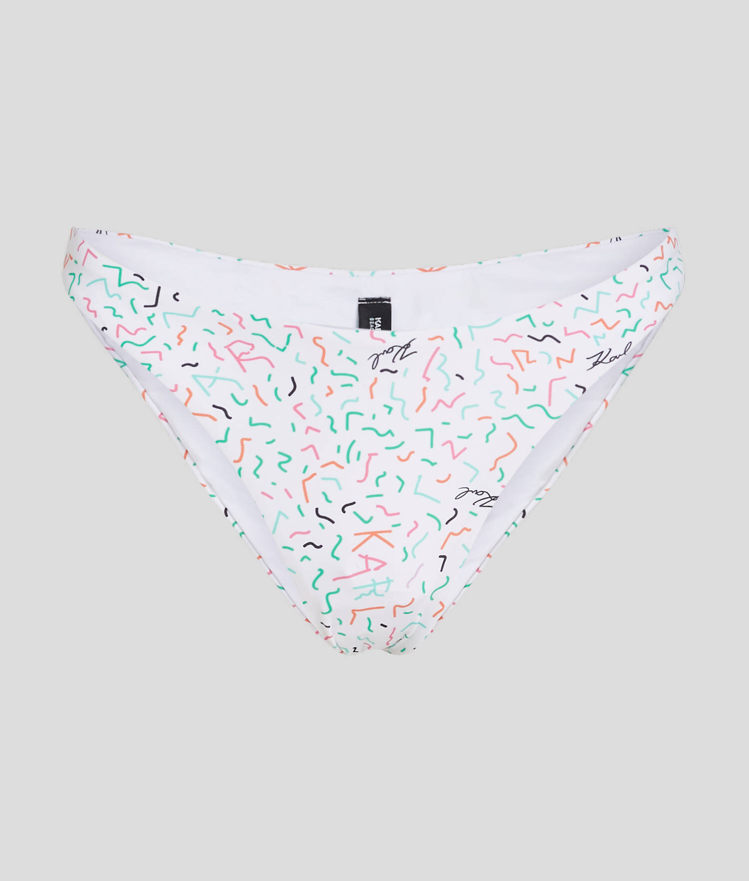 BAS DE BIKINI À IMPRIMÉ GÉOMÉTRIQUE AVEC ÉCHANCRURE HAUTE AU NIVEAU DES JAMBES