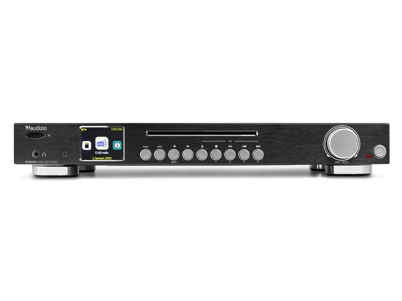Audizio Radio-Tuner Ferrara Schwarz All-in-One-WLAN-Internetradio