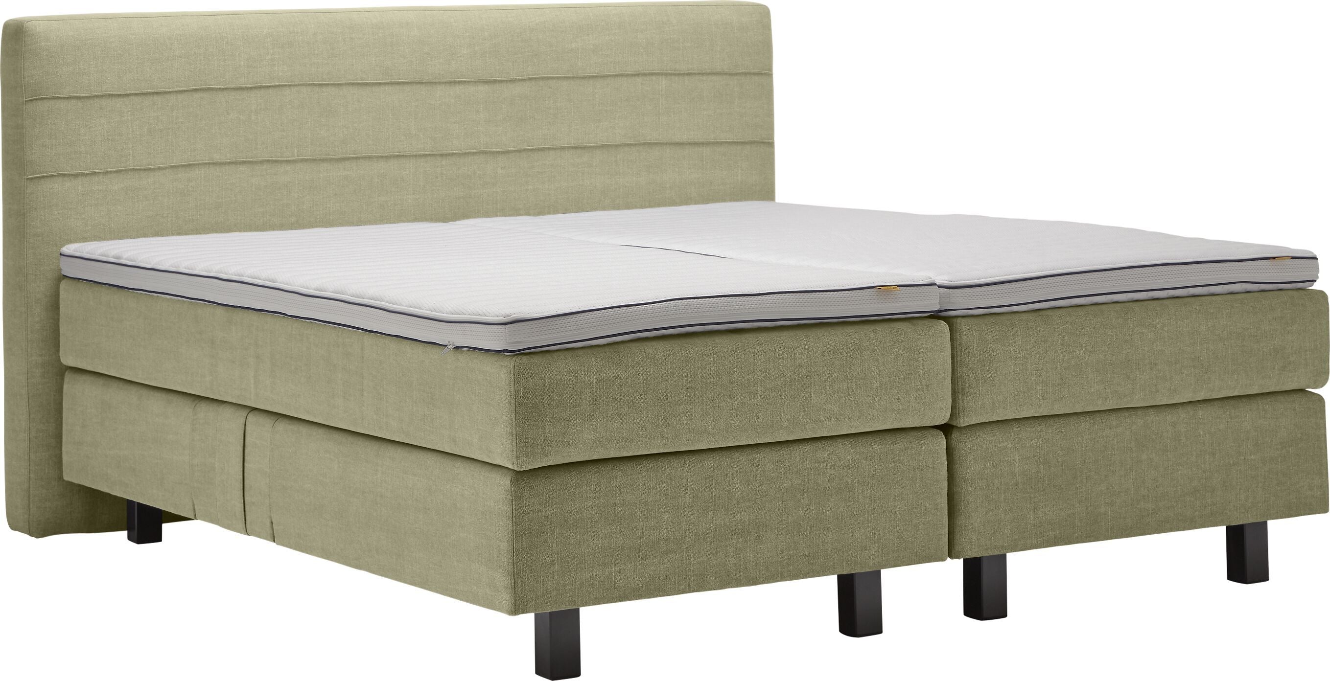 bico GOODNIGHT Boxspringbett - Hellgruen / B: 160.0 cm x T: 200.0 cm