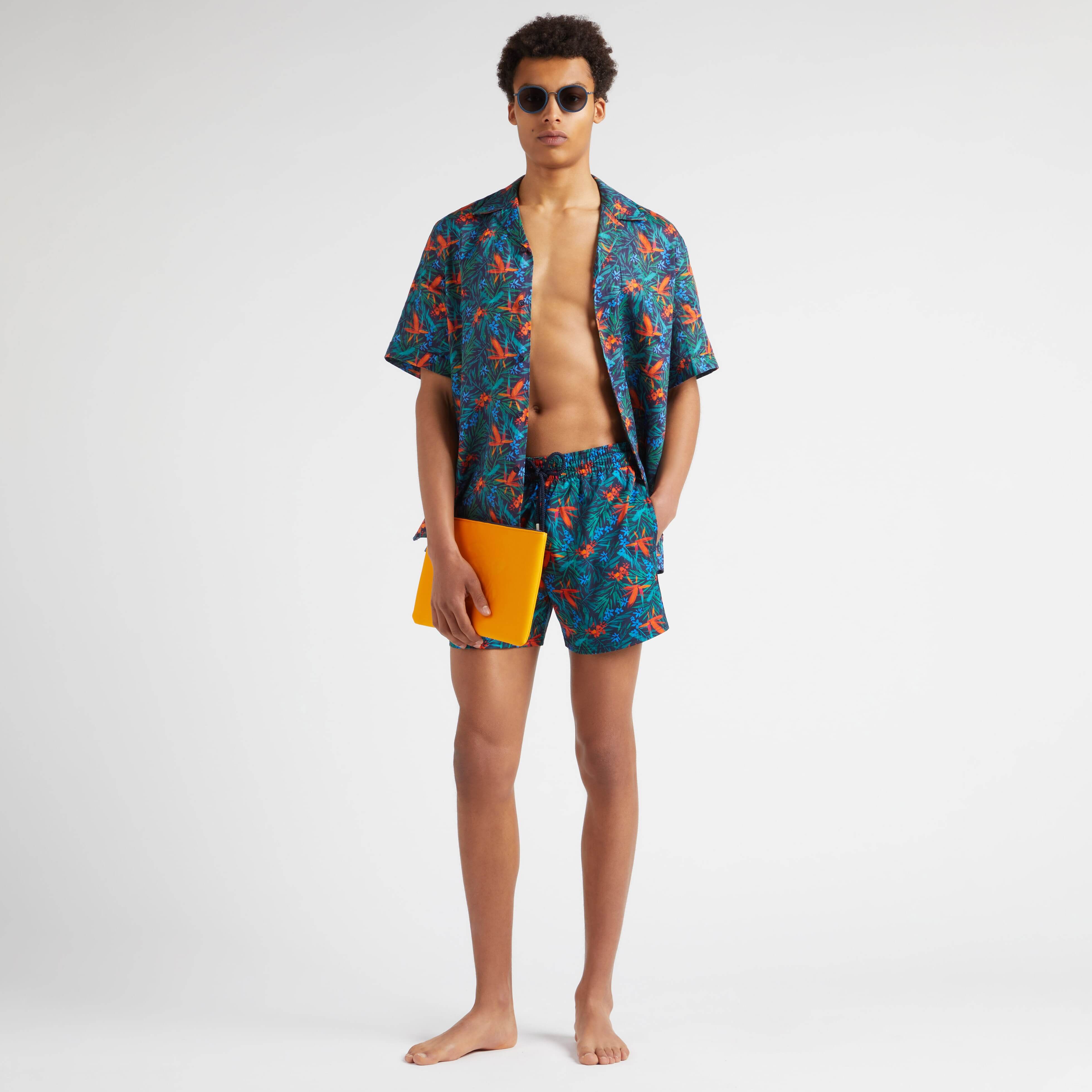 Maillot de bain homme court stretch Tropical Flowers