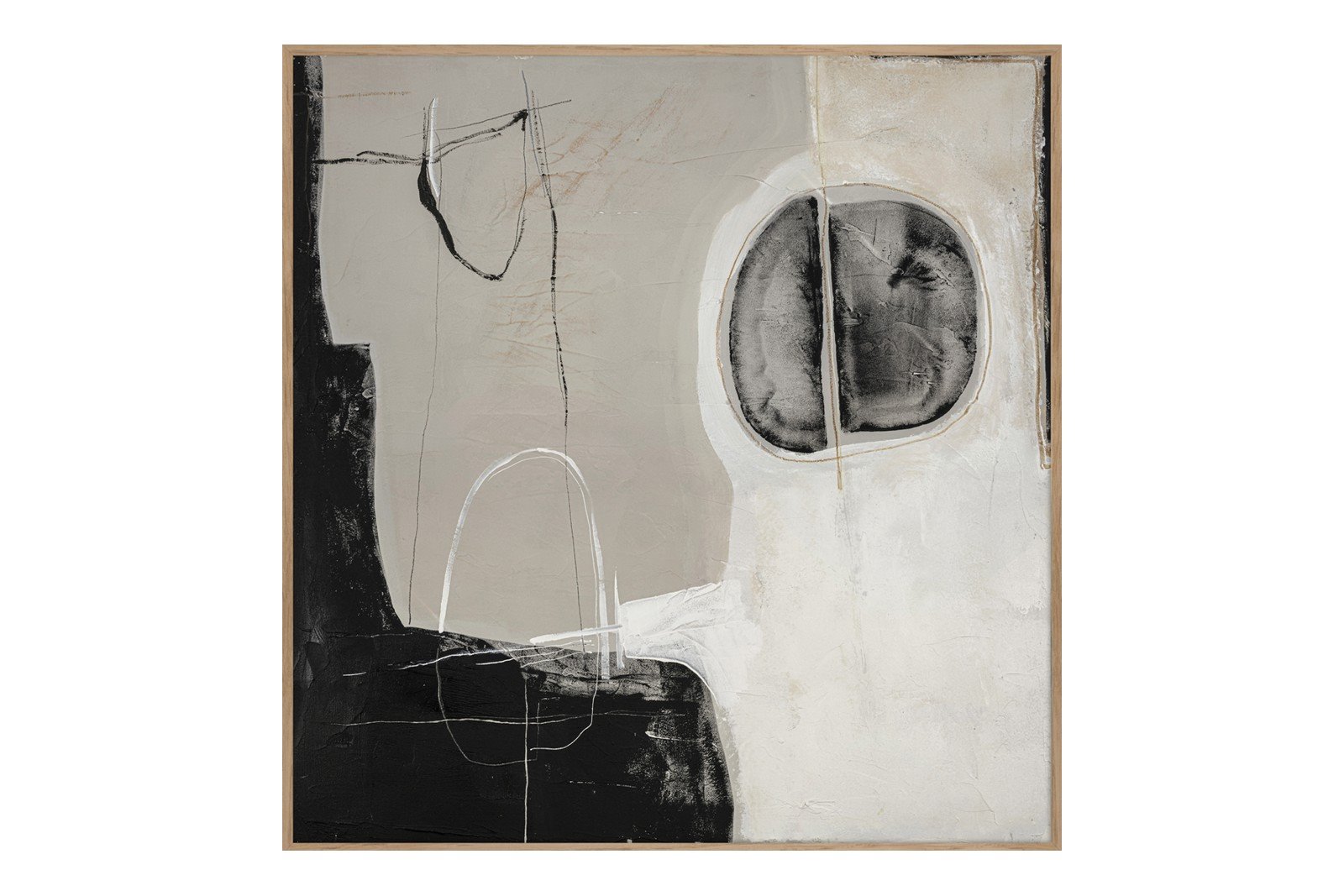 Ensemble 100x100 cm Oak Frame