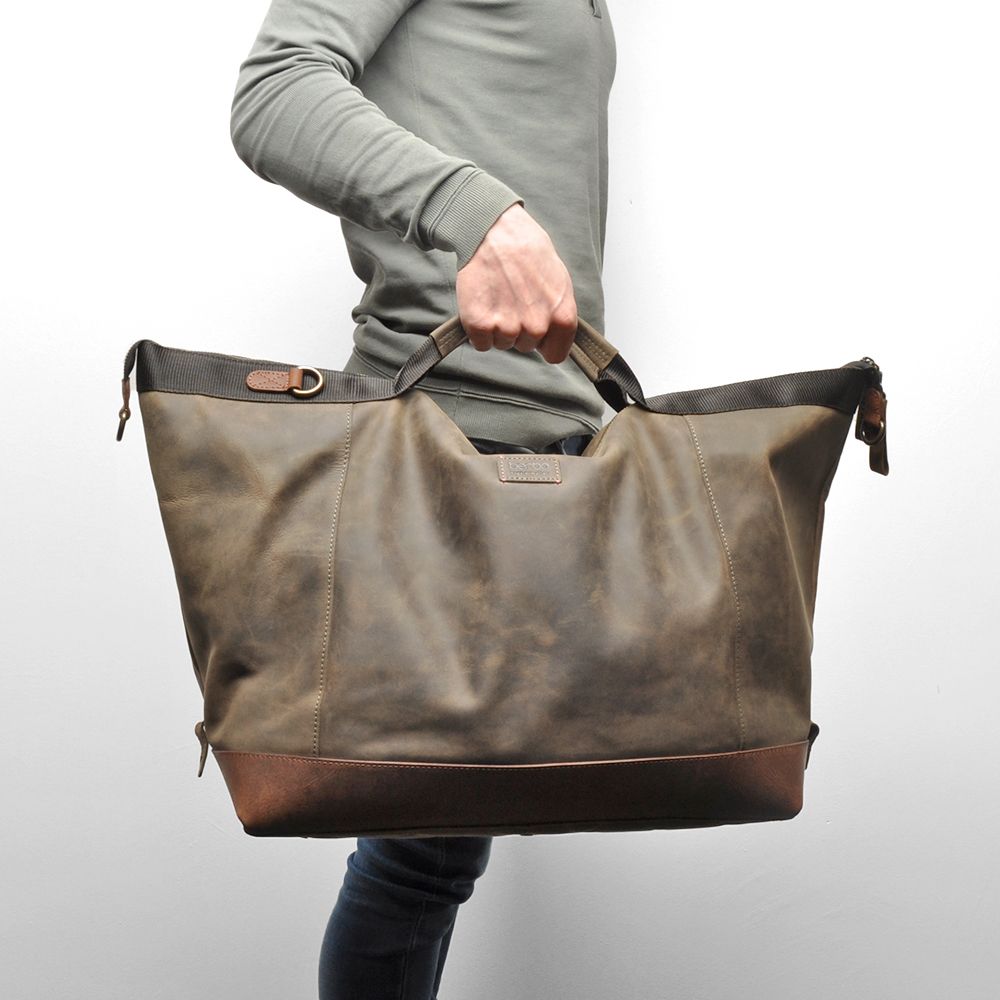 Berba Barbarossa Leren Weekender Reistas Military