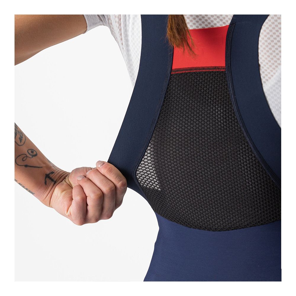 Castelli SORPASSO ROS - Collant À bretelles Femme belgian blue/silver reflex
