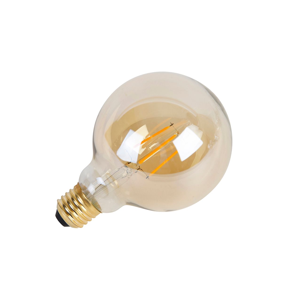 Set van 5 E27 3-staps dimbare LED lamp G95 Goldline 5W 530 lm 2200K