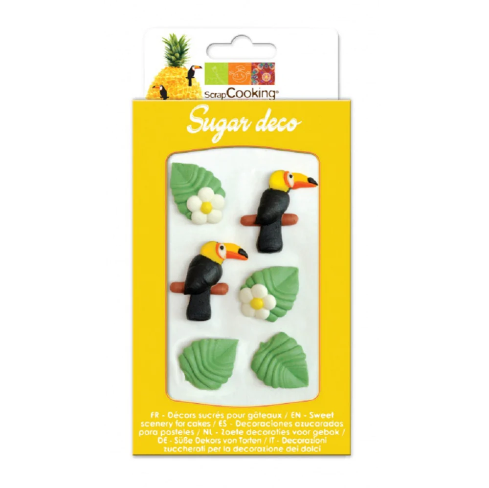 Boîte de 6 décorations Tropical Scrapcooking