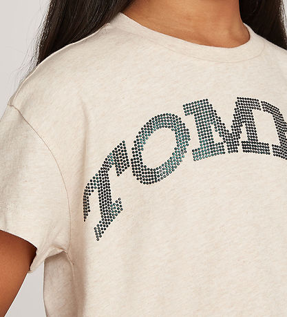 Tommy Hilfiger T-shirt - Tommy Dot Foil - HeatheRød Oat