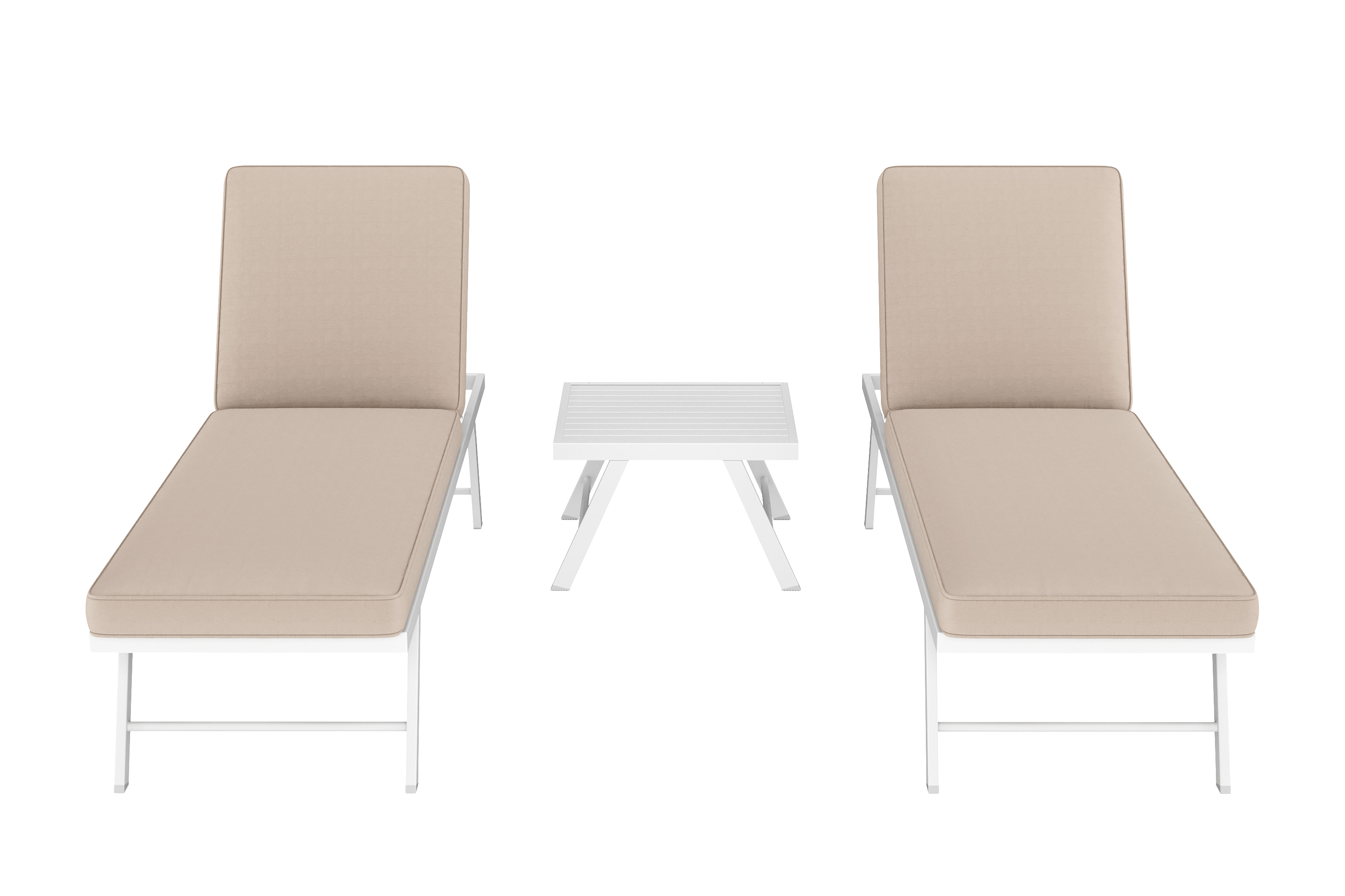 Lounge CALVI multifunktional beige/weiss