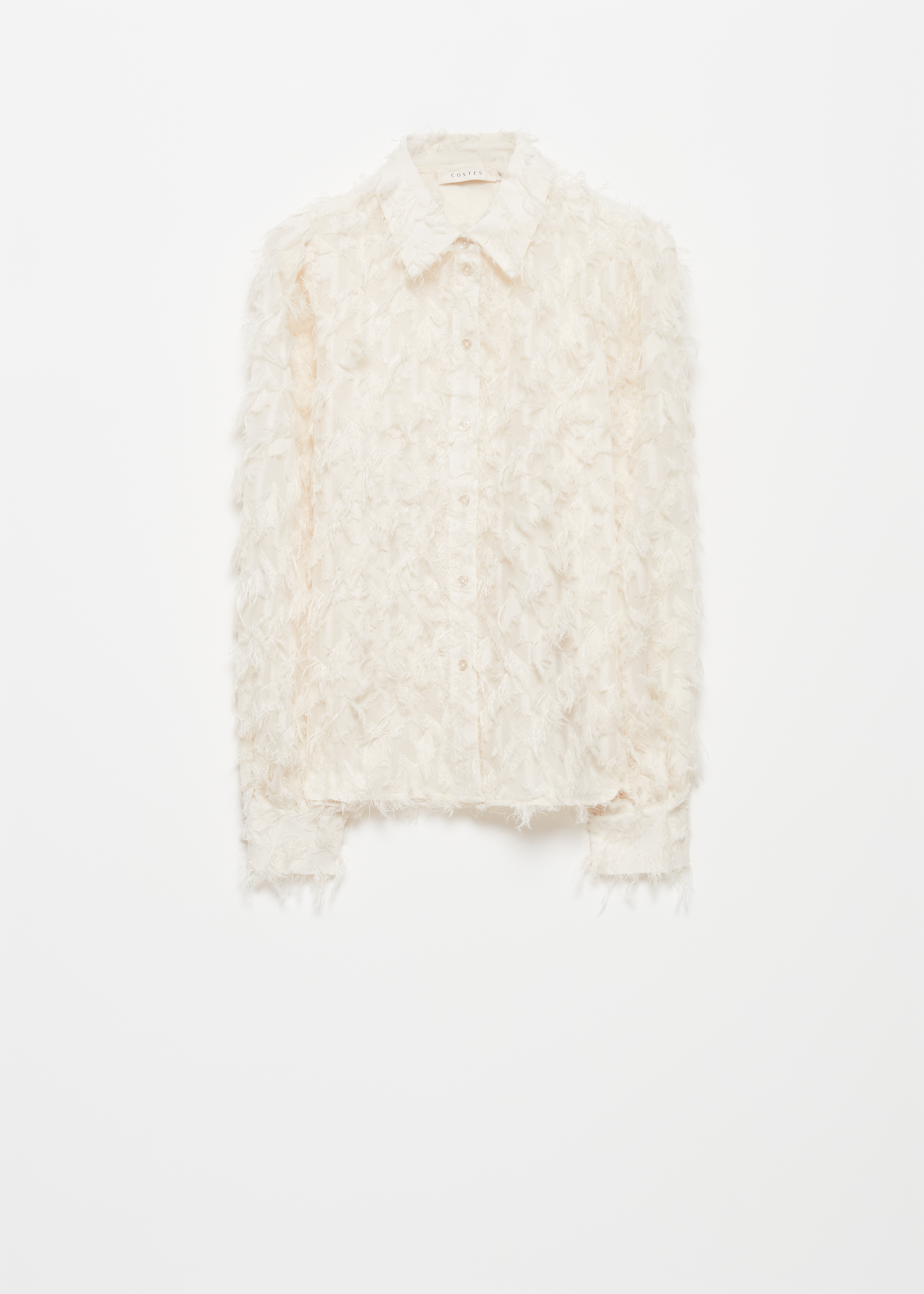Blouse met all-over franjes