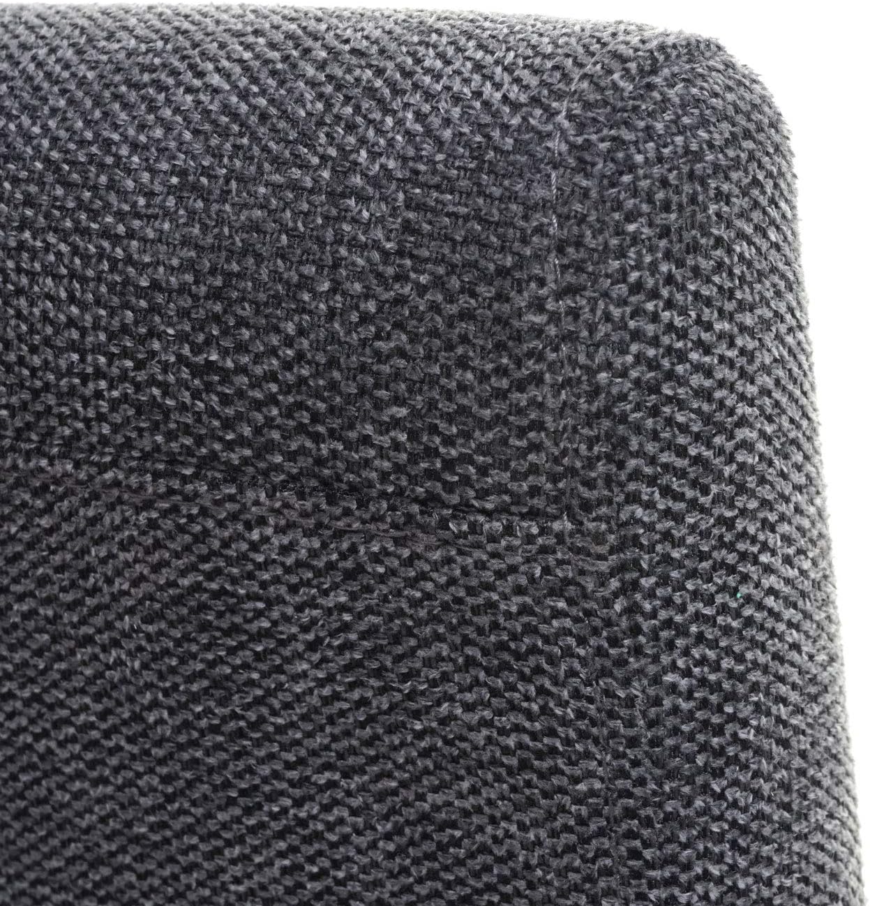 Mendler 4er-Set Esszimmerstuhl Stuhl Küchenstuhl Littau - Textil, anthrazitgrau, dunkle Beine